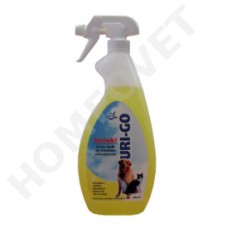 Uri-Go for pets removes urine smell and -stains